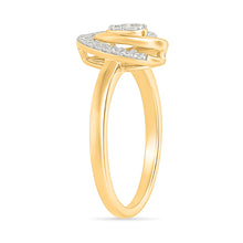 Petal Teardrop Sparkle Ring