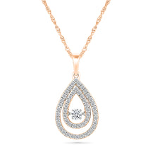 Dual Dewdrop Diamond Pendant