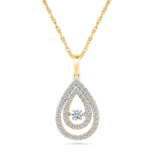 Dual Dewdrop Diamond Pendant