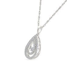 Dual Dewdrop Diamond Pendant