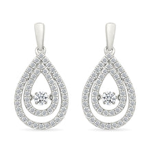 Halo Oval  Gold & Diamond Earrings