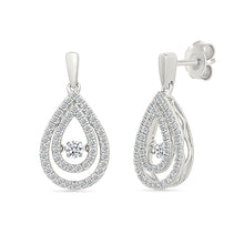 Halo Oval  Gold & Diamond Earrings