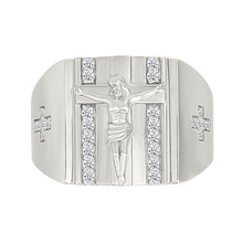 Crucifix Gold & Diamond Ring