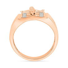 Crucifix Gold & Diamond Ring