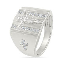 Crucifix Gold & Diamond Ring