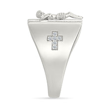 Crucifix Gold & Diamond Ring