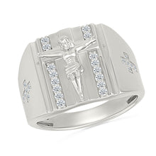 Crucifix Gold & Diamond Ring