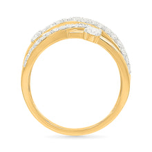 Fringe Sparkling Lattice Ring