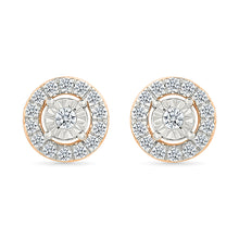 Cluster Diamond Stud Earrings