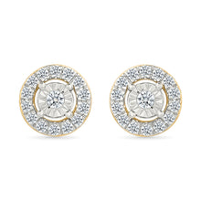 Cluster Diamond Stud Earrings