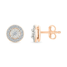 Cluster Diamond Stud Earrings