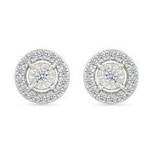 Cluster Diamond Stud Earrings