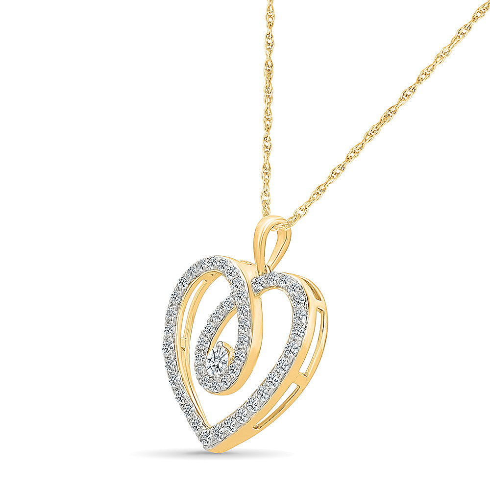 Everlasting Twinkle Heart Pendant