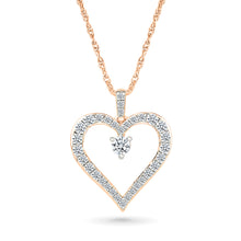 Sparkling Diamond Heart Pendant