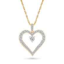 Sparkling Diamond Heart Pendant