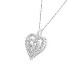 Dazzling Heartbeat Diamond Pendant