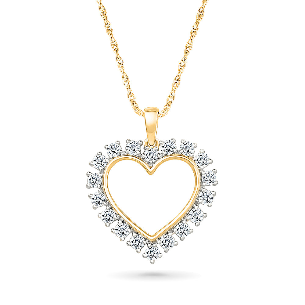 Timeless Diamond Heart Pendant
