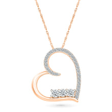 Elegant Diamond Heart Pendant