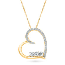 Elegant Diamond Heart Pendant