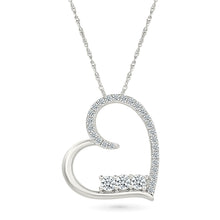 Elegant Diamond Heart Pendant