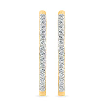 Classic Gold & Diamond Hoop Earrings