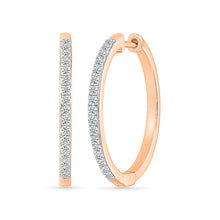 Classic Gold & Diamond Hoop Earrings