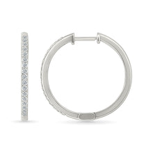 Classic Gold & Diamond Hoop Earrings