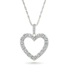 Sparkly Diamond Heart Pendant