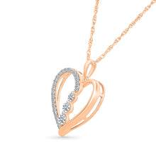 Radiant Diamond Heart Pendant