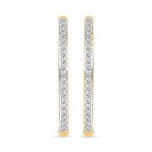 Diamond  Hoop Earrings