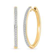 Diamond  Hoop Earrings