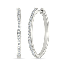 Diamond  Hoop Earrings