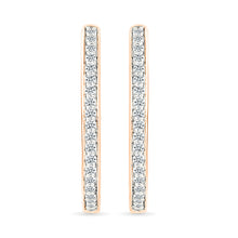 Timeless Elegance Diamond Hoop Earrings