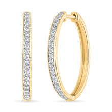 Timeless Elegance Diamond Hoop Earrings