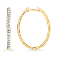Timeless Elegance Diamond Hoop Earrings
