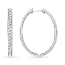 Timeless Elegance Diamond Hoop Earrings