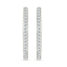 Timeless Elegance Diamond Hoop Earrings