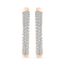 Luxurious Gold & Diamond Hoop Earrings