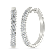 Luxurious Gold & Diamond Hoop Earrings