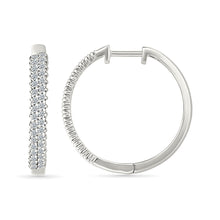 Luxurious Gold & Diamond Hoop Earrings