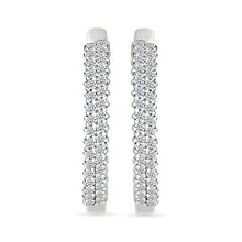 Luxurious Gold & Diamond Hoop Earrings