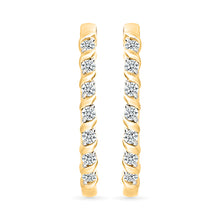 Sparkling Spirals Hoop Earrings