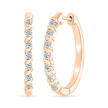 Sparkling Spirals Hoop Earrings