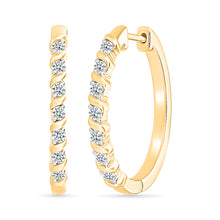 Sparkling Spirals Hoop Earrings