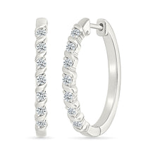 Sparkling Spirals Hoop Earrings