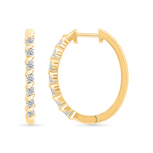 Sparkling Spirals Hoop Earrings