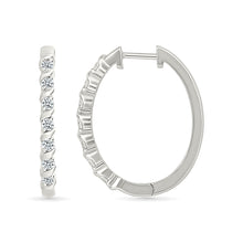 Sparkling Spirals Hoop Earrings