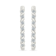 Sparkling Spirals Hoop Earrings