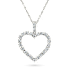 Vintage-Inspired Diamond Heart Pendant