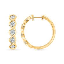 Shimmering Circle Hoop Earrings